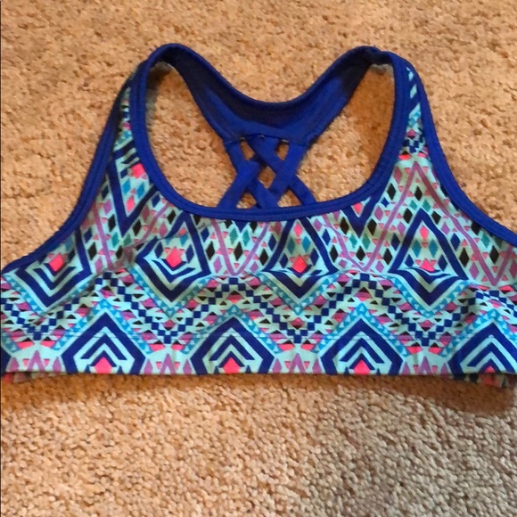 little girl sports bra